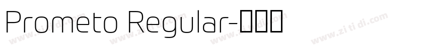 Prometo Regular字体转换